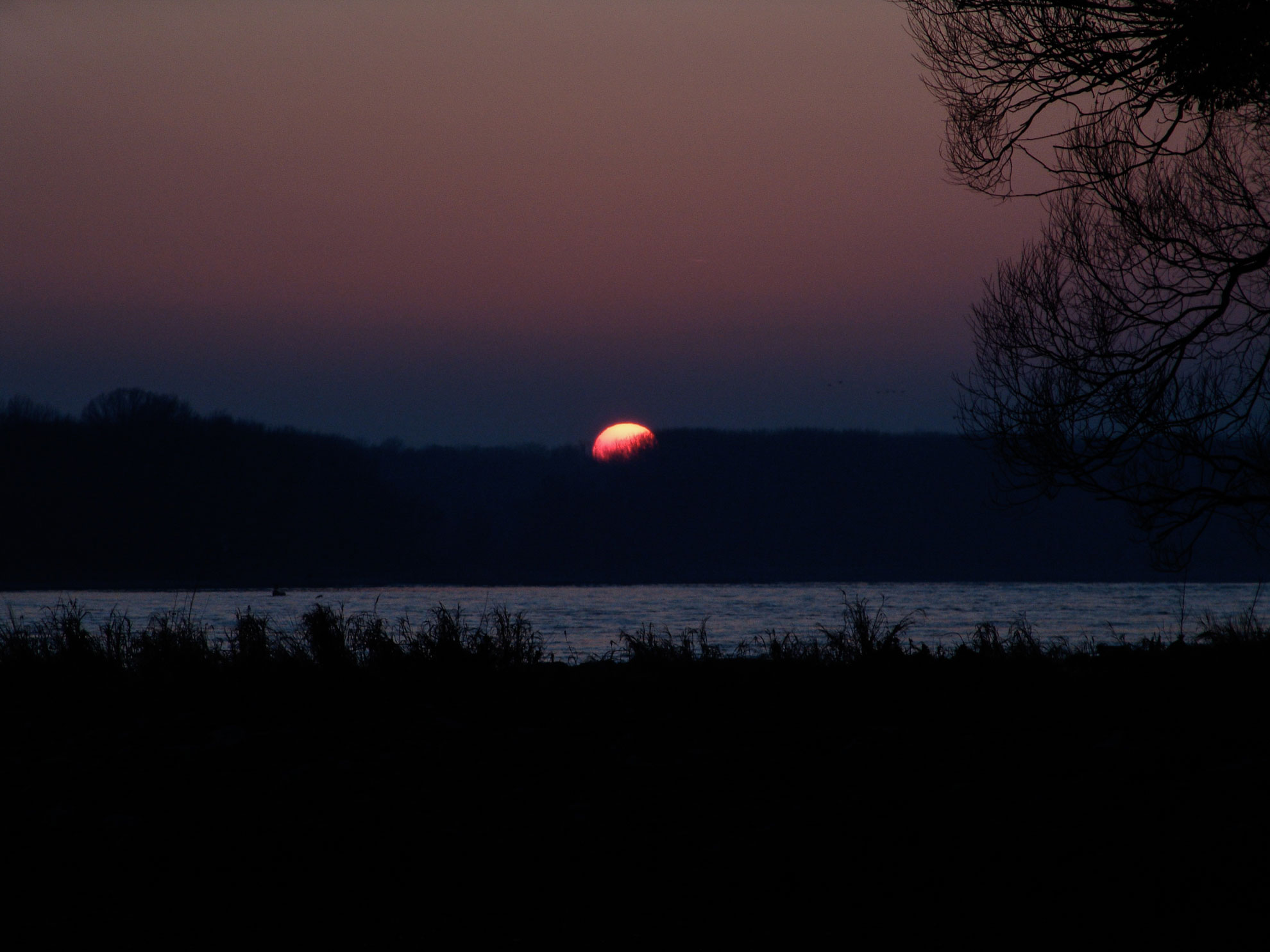 Sonnenuntergang am 28. Dezember 2008